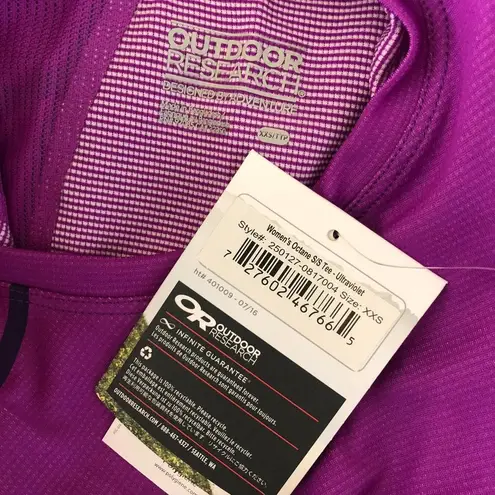 Outdoor Research Womens Octane T Shirt Top Vented Purple Size XXS