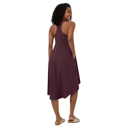 Halara NWT Breezeful Racerback High Low Midi Quick Dry Casual Dress in Amaranth