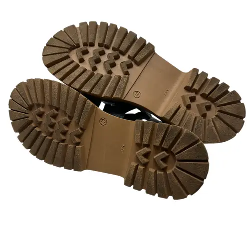 275 Central Isaiah Sandals Fisherman Chunky Leather Black Size 40 US 10