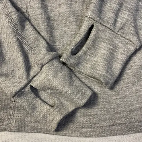 L.L. Bean Vintage Gray Womens Quarter Zip Pull Over Long Sleeve Top Size S