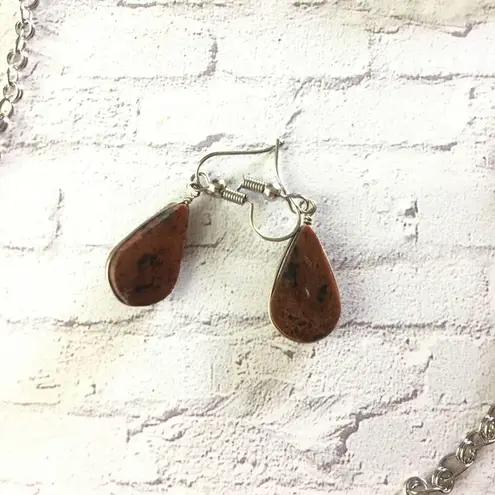 Handmade Peruvian Stone Necklace & Earring Set