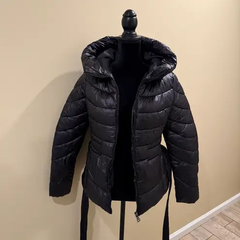 Winter Jacket Long Jacket Coat Trench Turtleneck Overcoat Parka Puffer Hooded Black