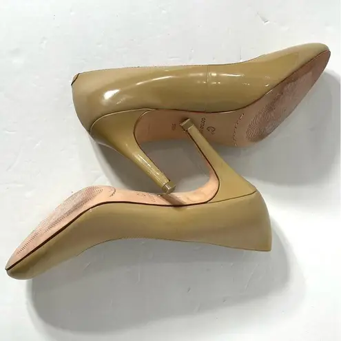 Corso Como del Beige Leather Patent Pump Size 8.5