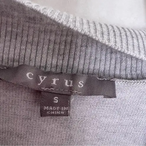 Cyrus 5/$25  open front grey cardigan small