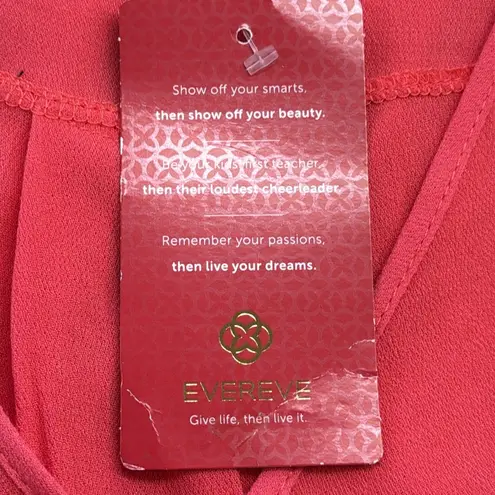 Evereve Allison Joy NWT Coral Elodie Drape Tank Top Size Small