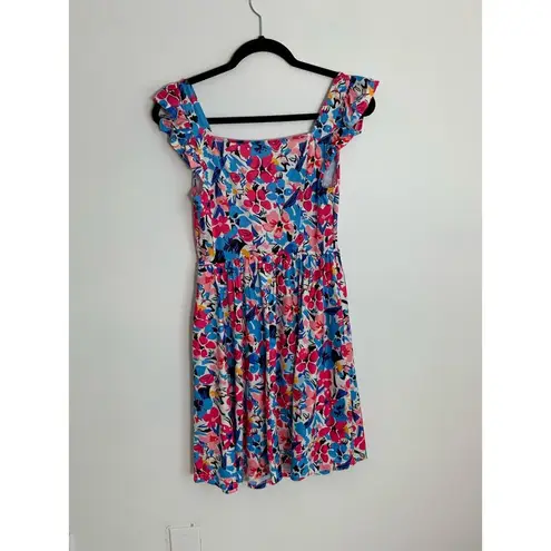 Loemes Summer Cute Floral Flowy‎ Knee Length Sundressses Beach Dress