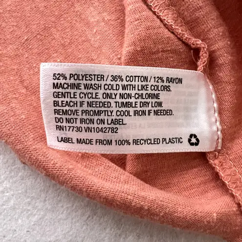 Mossimo Supply Co Pink Short Sleeve Ruffle Top