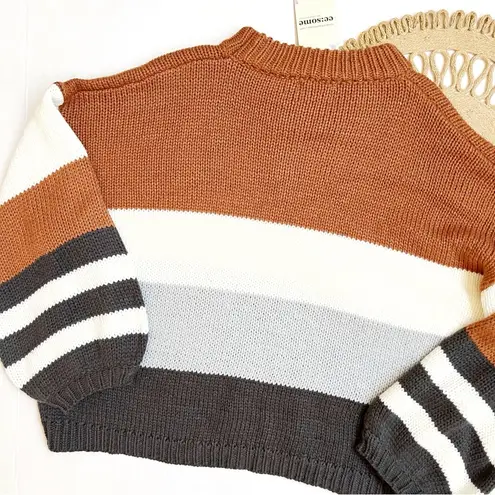 ee:some Striped Crewneck Sweater