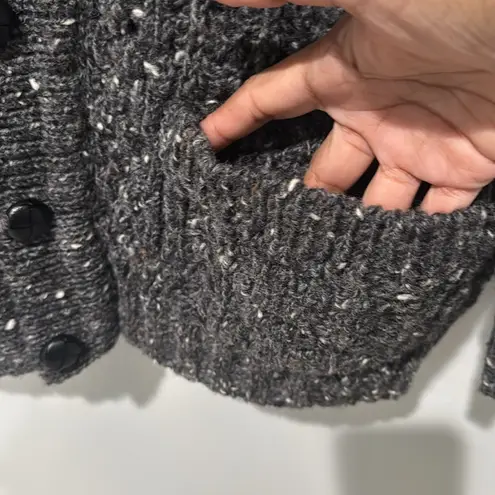 Rita Condron Women's Cardigan Wool Made in Ireland Size Based on Measurements L Gray