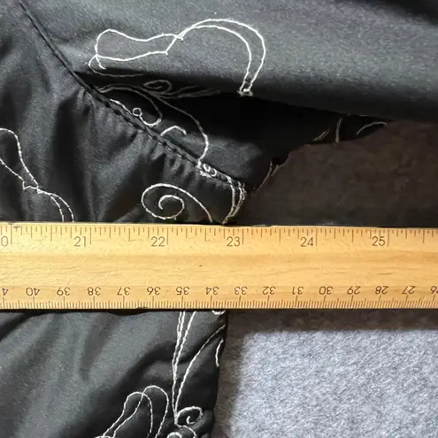 Natural Reflections XL Black Quilted Jacket Embroidered Fleece Lined