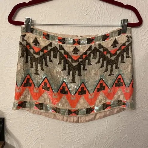 All Saints Spitalfields skirt Aztec size 8