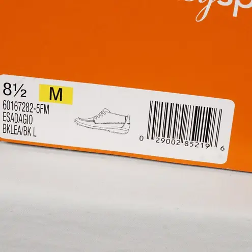 Easy Spirit Women's 8.5 M Adaglo Black Leather Lace Up Loafers Booties Shoes NIB