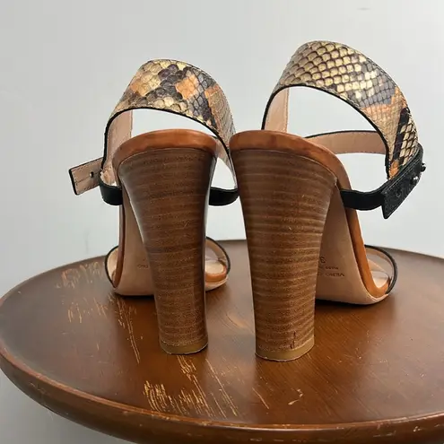 Club Monaco size 39.5 leather strappy slingback heeled sandal