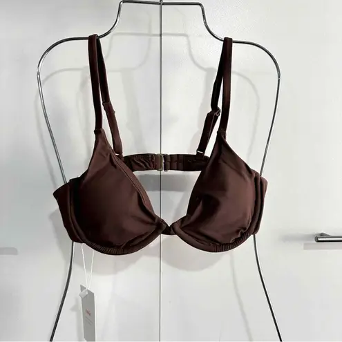 ANDIE Swim Size S Bikini Top Sicily Top NWT Espresso Brown Neutral Minimalist - Image 2