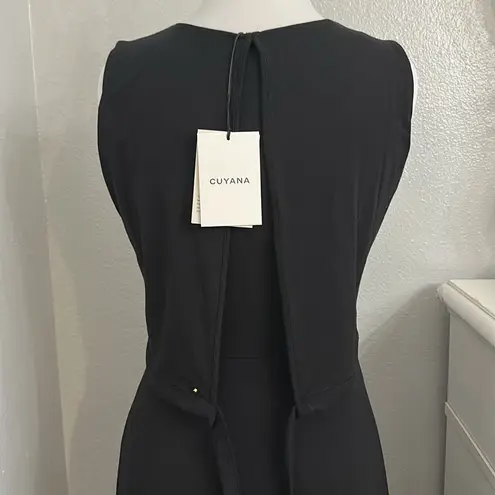 Cuyana Asymmetrical Overlay Dress Black Size Small