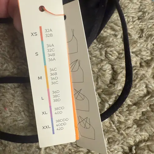 Colsie Black Seamless Ribbed Wireless Brami Bralette Cami Crop Top