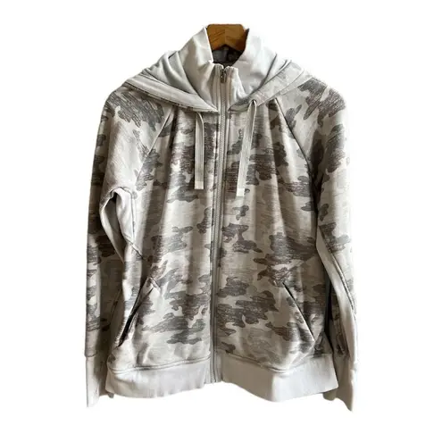 Athleta  Triumph Printed Hoodie in Grey Gypsum Camo Size Large