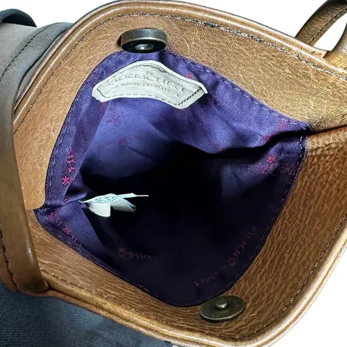 Anuschka Hand-Painted Leather Crossbody Bag | Abstract Multicolor Art Mini Purse