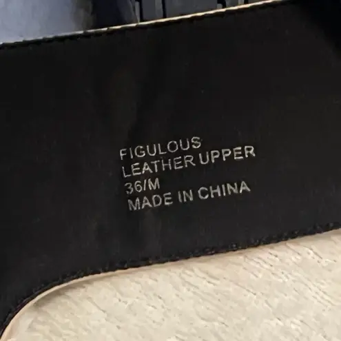 Figs By Figueroa Figulous Patent Leather Open Toe Sandals Women’s Size 36/5.5M Black