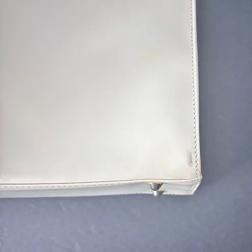 Lancel Paris Leather Ivory Handbag Satchel Shoulder Bag w/ Dust Bag