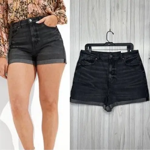 American Eagle NWT  Comfort Stretch Waistband Curvy Mom Shorts Cuffed size 14 NEW