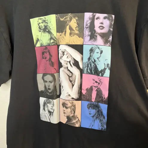 Taylor Swift The Eras Tour 2023-2024 Black Graphic T-Shirt XL Cotton