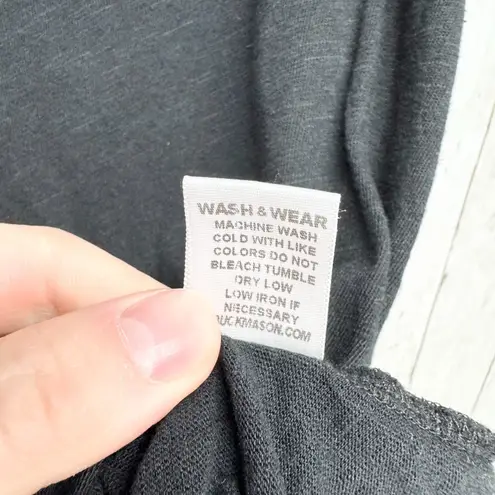 Buck Mason Shirt Women Size XS Black Slub Muscle Tank Top Basic Staple Casual