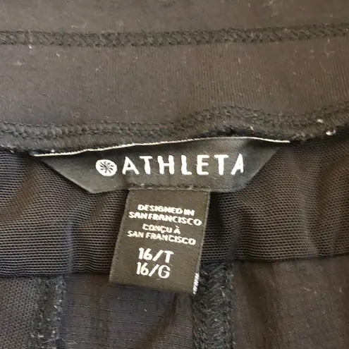 Athleta  Women's Black Jogger Pants, 16 T