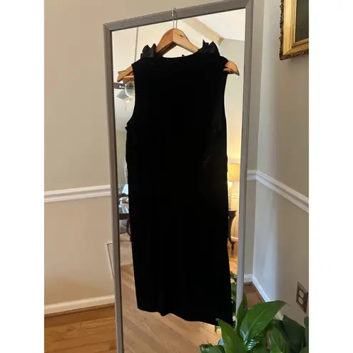 London Style Women's Black Velvet Dress Size 12