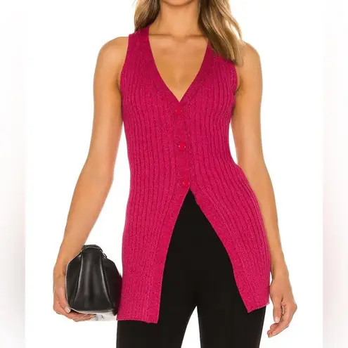 Torn By Ronny Kobo Ronny Kobo Garner Knit Top Fuchsia Multi
