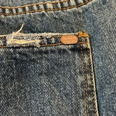 Special A High Rise Distressed Cropped Jeans