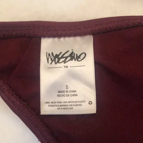 Mossimo Halter Swim Bikini Top Maroon Size SMALL