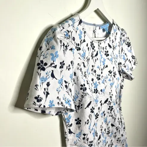 Draper James  Denim Floral Bird Print Dress Size 2