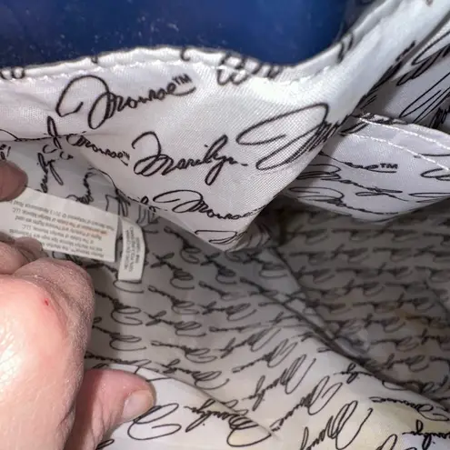 Marilyn Monroe Blue Graohic Tote Bag