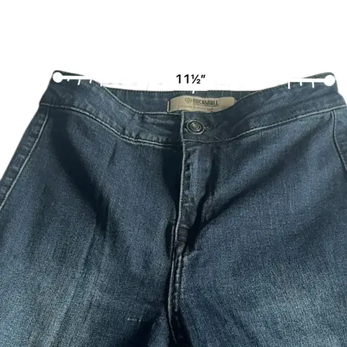 Rock & Roll Cowgirl Women's Bargain Button Bell Jean Size 25 X 34