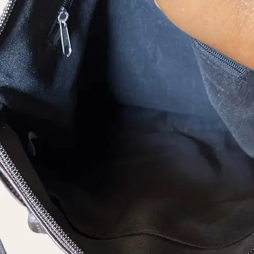 Jaclyn Smith Dark Brown Faux Leather Crossbody Bag Flap Buckle Pocket