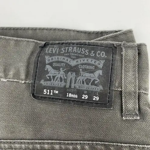 Levi's Levi’s 511 Slim Women’s Jeans Size 18 Regular 29x29 Dark Gray