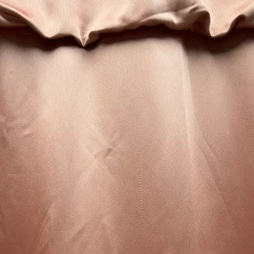 Dessy Collection Sleeveless Blouson Bodice Trumpet Gown in Desert Rose size 4 Pink