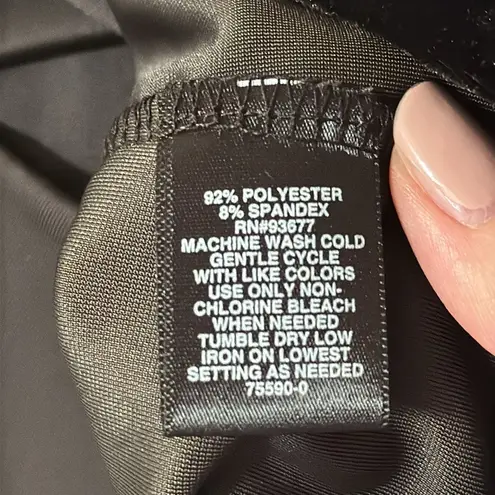 Bold Elements Black Cut Out Mandarin Collar Long Sleeve Velvet Blouse Black 2X