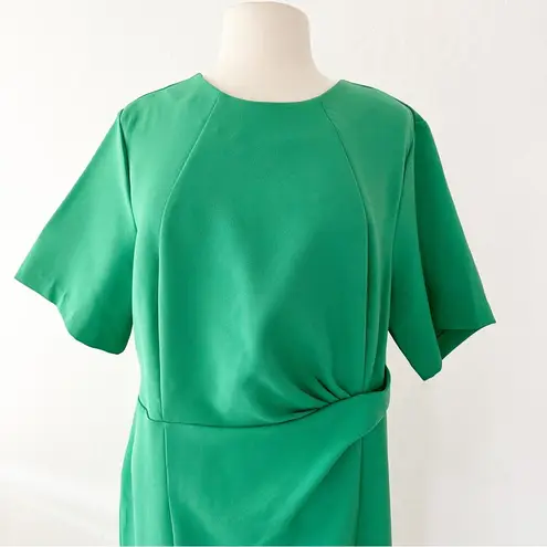 Eloquii Green Twist Front Sheath Dress | 18