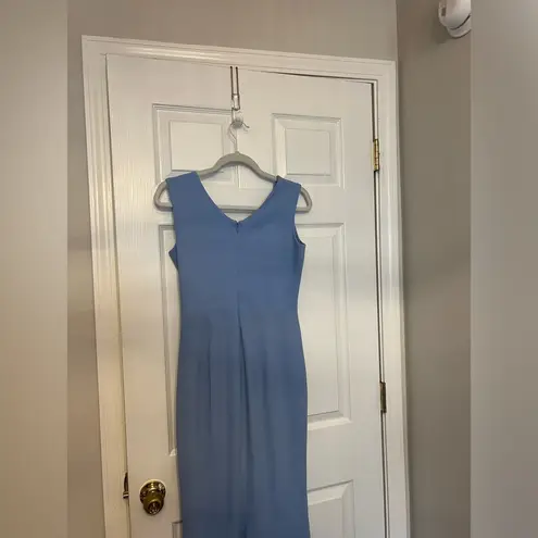 Dress the Population Sandra Plunge Crepe Trumpet Gown