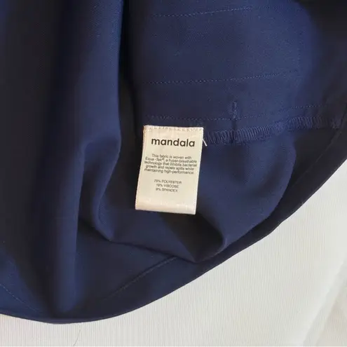 Mandala Scrubs Mandarin Dolman Top in Navy Blue Size XS NWOT!