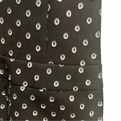 Alexis black Fred Starlight Silk-Blend Tuxedo Romper M