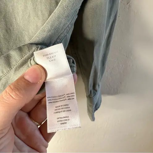 Rails Elliot Sage Embroidered Military Jacket Size XS