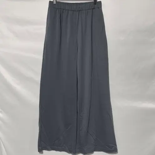 Area Stars New Wide Leg Knit Pants Pull On High Rise Long Pant Grey Size Large
