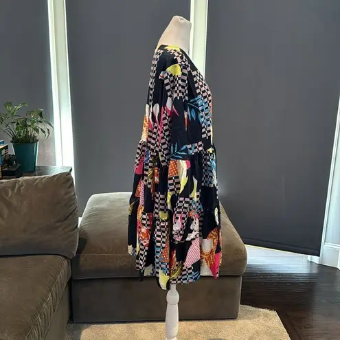 Women’s Summer Casual Tunic Dress Long Sleeve V