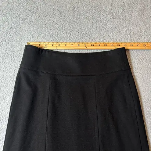 CAbi  Skirt Womens 4 Black Straight Pencil Knee Length Stretch Skirt