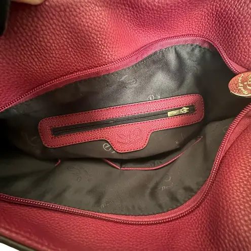 Acqua di Perla Burgundy Shoulder Hobo Bag