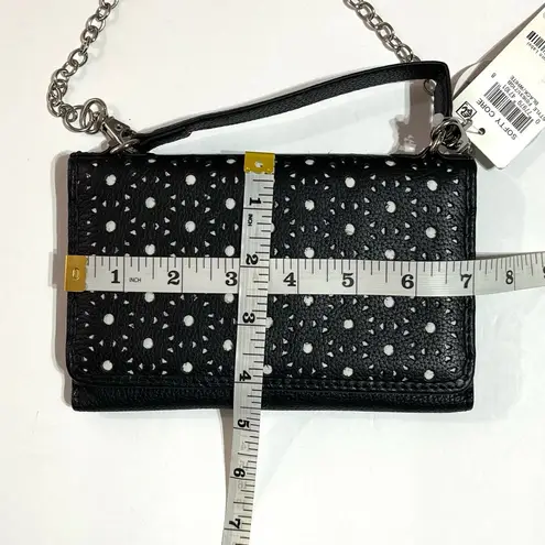 Giani Bernini Black Softy Leather Smartphone Wallet/Crossbody Bag