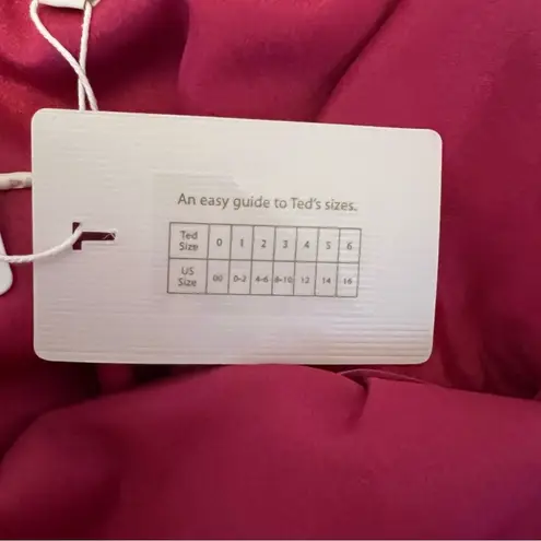 NWT Ted Baker London‎ Luaan Button Through Cami Midi Dress in Pink Size 1 (0